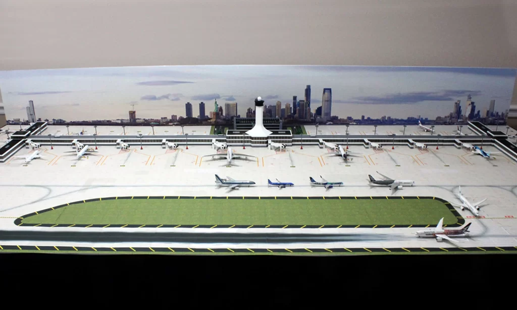 Miniature 3D Airports Main Hex Terminal